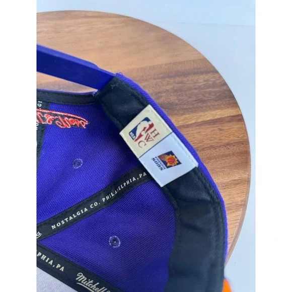 Phoenix Suns Swingman Hat Cap Mitchell & Ness Hardwood Classic Snapback Mauve - Picture 10 of 14